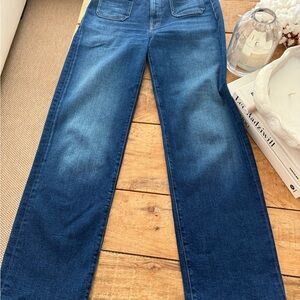 MOTHER The Patch Pocket Indigo Denim Jeans